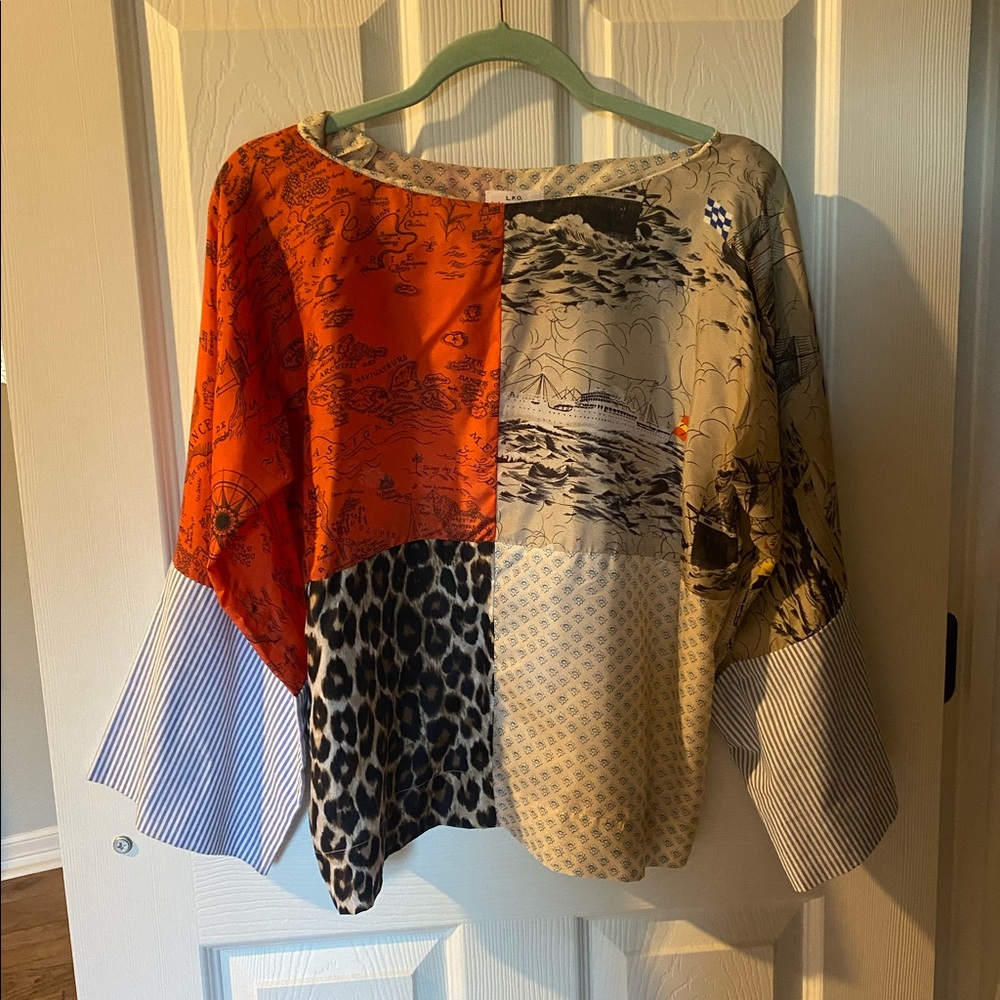 Patchwork Silk Shirt